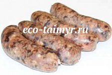 Колбаски для гриля из оленины и печени оленя
